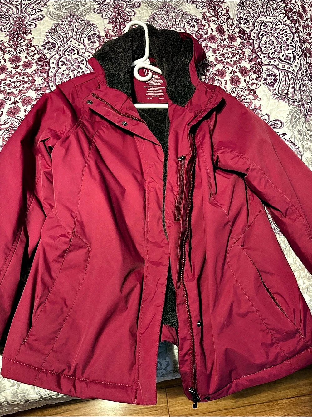 L.L. Bean Hooded Pink Jacket